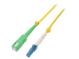 Patch Cord Fibră Optică LC/UPC la SC/APC 20m 9/125um, QOLTEC