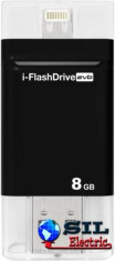 Memorie flash USB 8GB pentru iPHONE/iPAD cu conector lightning foto