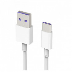 Cablu de date Type C Huawei HL1289, USB 3.1, original, 5A, alb