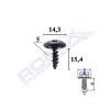 Surub Fixare Pentru Audi,Vw, Skoda5x15.4Mm Set 10 Buc 154733 con62776