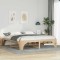 vidaXL Cadru de pat de podea Maro 180 x 200 cm Lemn masiv de pin