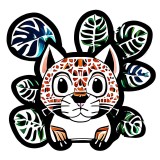 Cumpara ieftin Sticker decorativ, Puma, Portocaliu, 60 cm, 10174ST, Oem