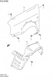 Carenaj roata Suzuki Jimny (Fj), 09.1998-, partea Dreapta, Fata, 7248181A00000, 7409FP1T, Rapid