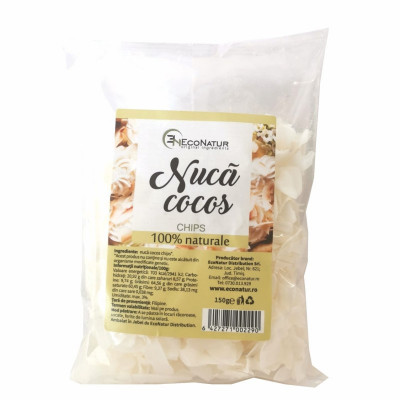 Nuca cocos chips 150gr foto