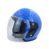 Casca Moto Scuter ATV Open Face cu Viziera, Universala 56-62cm, ABS, Rosu/Negru/Albastru