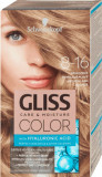 Schwarzkopf Gliss Color Vopsea de păr permanentă 8-16 Blond Cenușiu Natural, 1 buc