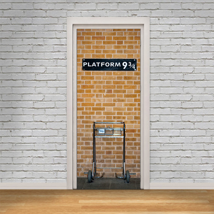 Autocolant decorativ pentru Usa - Kings Cross Platform 9.75