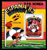 DPR Korea 1981 - CM fotbal Spania, colita neuzata