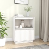 vidaXL Servantă, alb, 60x34x75 cm, lemn masiv de pin