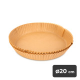 Hartie de copt pentru friteuza cu aer - rotunda - 20 cm - 50 buc/pachet, Oem