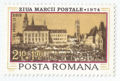 Romania, LP 863/1974, Ziua marcii postale romanesti, MNH foto