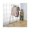 Cuier Tip Pom Metalic, Inaltime Reglabila 99-167cm, Mobil cu Roti, 87.5x47x167cm, 15kg