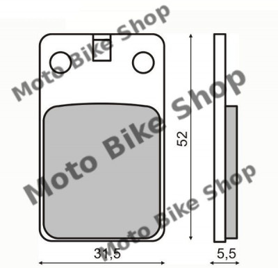 MBS Placute frana Gilera/Malaguti Crosser-F12, Cod Produs: 55489OL foto