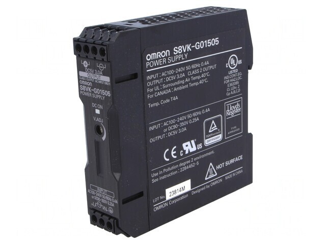 Alimentator DIN 15W 5V 3A S8VK-G01505