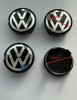 Capace Janta Volkswagen 63/56 mm, Negru/Argintiu, Set 4 Bucati, 7M7 7DO