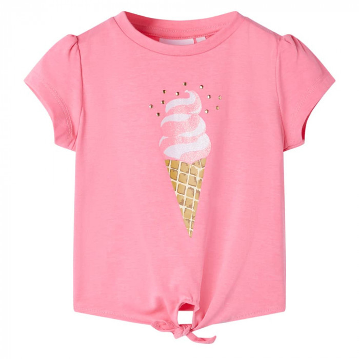 Tricou pentru copii, roz fosforescent, 116