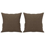 Cumpara ieftin Perne decorative, 2 buc., maro, 40x40 cm, material textil