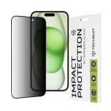 Folie pentru iPhone 15 Plus - Techsuit 111D Privacy Full&nbsp;Glue - Black