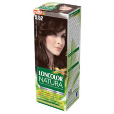 Vopsea de Par Permanenta LONCOLOR Natura 5.52, Castaniu Mahon Irizat, 100 ml, Vopsea Par LONCOLOR, Vopsea Permanenta Par LONCOLOR, Vopsea Naturala, Vo