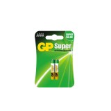 Set 2 baterii alcaline GP Super LR61 AAAA 1.5V