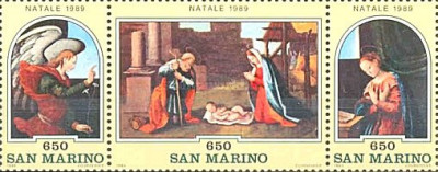 San Marino 1989 - Craciun, serie neuzata foto