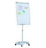 Flipchart mobil cu brate, Premium, 70x100 cm, inaltime ajustabila, clema prindere hartie (7 ani Garantie)