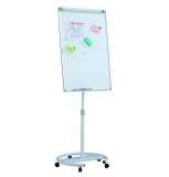 Flipchart mobil cu brate, Premium, 70x100 cm, inaltime ajustabila, clema prindere hartie (7 ani Garantie)