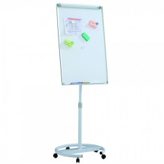 Flipchart mobil cu brate, Premium, 70x100 cm, inaltime ajustabila, clema prindere hartie (7 ani Garantie)