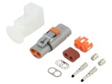 Conector alimentare DC tată pe cablu AMPHENOL GEC IP67 40&divide;125&deg;C
