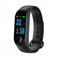 Bratara Fitness OEM - M3, Functii - Bluetooth, Pedometru, Notificari, HR, Rezistent la apa, Model Negru foto