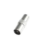 Mufa tata coaxiala metal se poate infileta direct pe cablu RG6 HOME