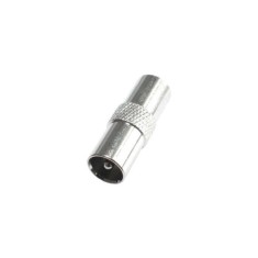 Mufa tata coaxiala metal se poate infileta direct pe cablu RG6 HOME