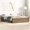 Gossi cadru pat fara saltea stejar artisan 135x190cm lemn prelucrat