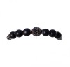 Bratara cu pietre naturale, Onix, Black Charm, A4B176