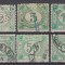 ROMANIA 1890 TAXE DE PLATA EMISIUNEA a V-a FILIGRAN STEMA MICA SERIE STAMPILATA