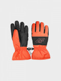 Mănuși de schi Thinsulate pentru băieți - portocalii, 4F Sportswear