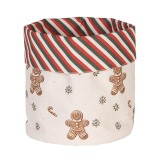 Cos Turta Dulce Craciun bumbac multicolor &Oslash; 15x16 cm