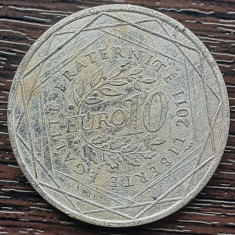 (A767) MONEDA DIN ARGINT FRANTA - 10 EURO 2011, REGIUNI - ILE DE FRANCE, 10 GR