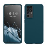 Husa kwmobile pentru Xiaomi 12T/12T Pro, Silicon, Albastru, 60152.57, Carcasa