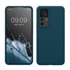 Husa kwmobile pentru Xiaomi 12T/12T Pro, Silicon, Albastru, 60152.57