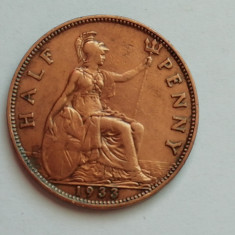 M3 C50 - Moneda foarte veche - Anglia - Half penny - 1933