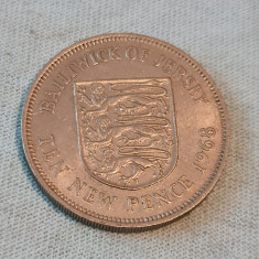 Jersey 10 new pence 1968