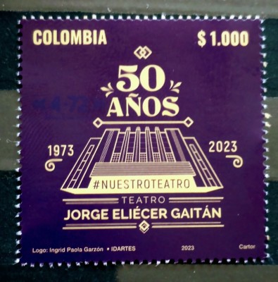 Columbia 2023 Teatru Arhitectura serie 1v nestampilata foto