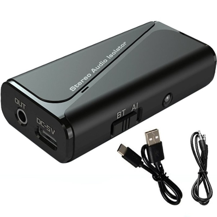Adaptor Audio Bluetooth 2 in 1 Techstar M29, Versiune 5.4, Izolator de Zgomot, Anti-interferenta, Sunet Clar, Compatibil cu Jack 3.5mm, Sistem Audio A