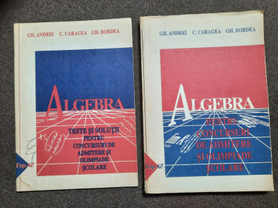 GHEORGHE ANDREI/ C CARAGEA ALGEBRA PENTRU CONCURSURI CLASA A XI A 10/3 foto