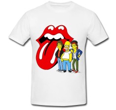 Tricou &amp;quot; Rolling Stones los Simpsons &amp;quot; foto