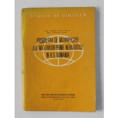 POSIBILITATI DE VALORIFICARE ALE MATERIILOR PRIME NEBAUXITICE IN R.S. ROMANIA de GRUDER GALIA MARIA si LIXEANU LIANA , 1971 , DEDICATIE *