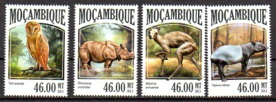 MOZAMBIC 2013, Fauna, serie neuzată, MNH foto