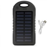 Power Bank Solar APF 12800mAh - Incarcator Portabil Outdoor, Impermeabil, USB Dual, Lanterna LED