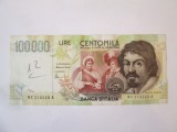 Italia 100000 Lire 1994,bancnota din imagini in stare foarte buna